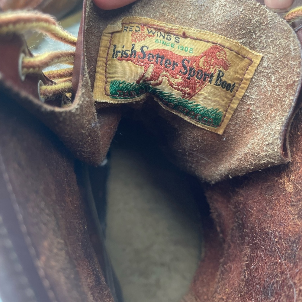 ❌SOLD❌ Vintage Red Wing Irish Setter Moc Toe Work Boots Combat Leather 60s 12 - Picture 15 of 15